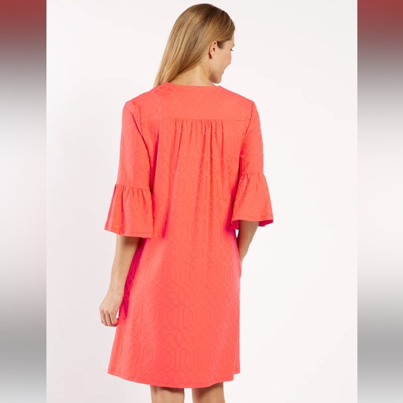 Jude Connally Coral Knee-Length Shift Dress - Picture 7 of 7